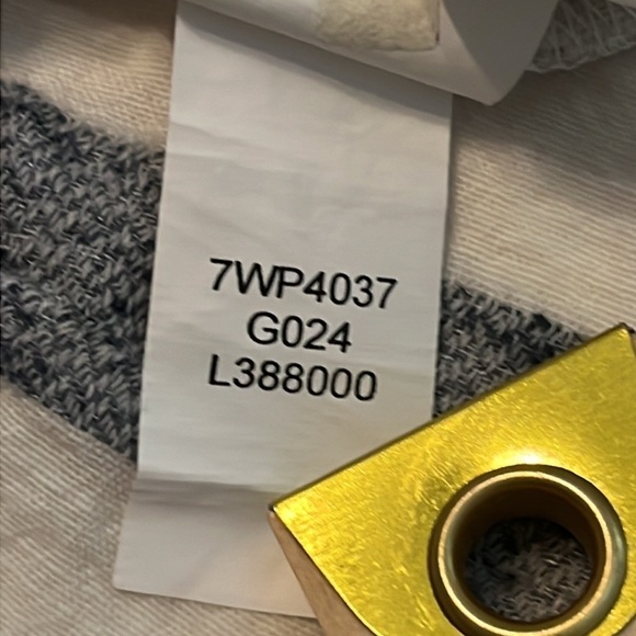 Lucky Brand Long Sleeve Blue-Grey Stripe Peplum Top Size M - Picture 13 of 13